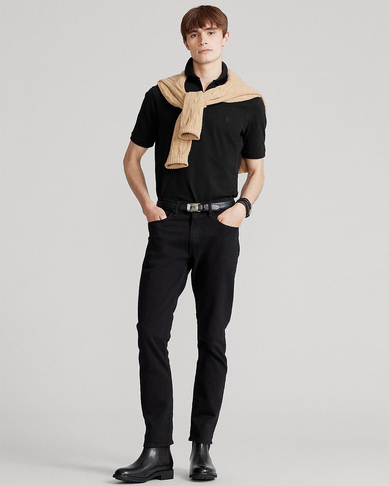 Short Sleeve Zip Polo