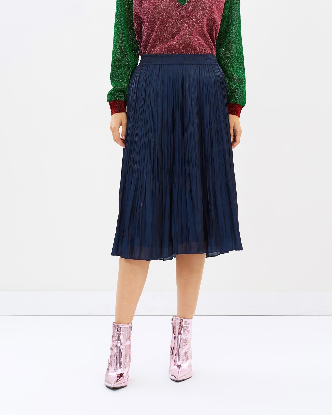 Below the Knee Pleated Skirt AirRobe