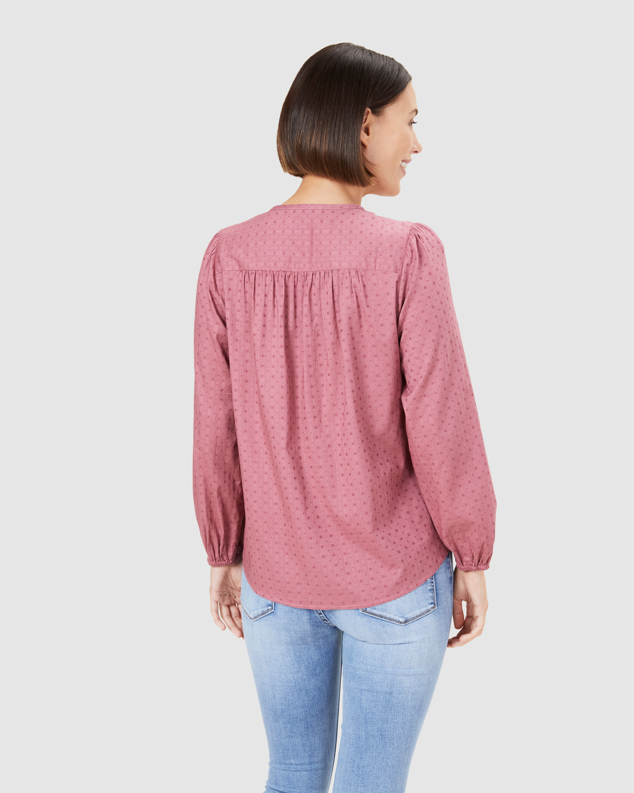 Cotton Jacquard Blouse