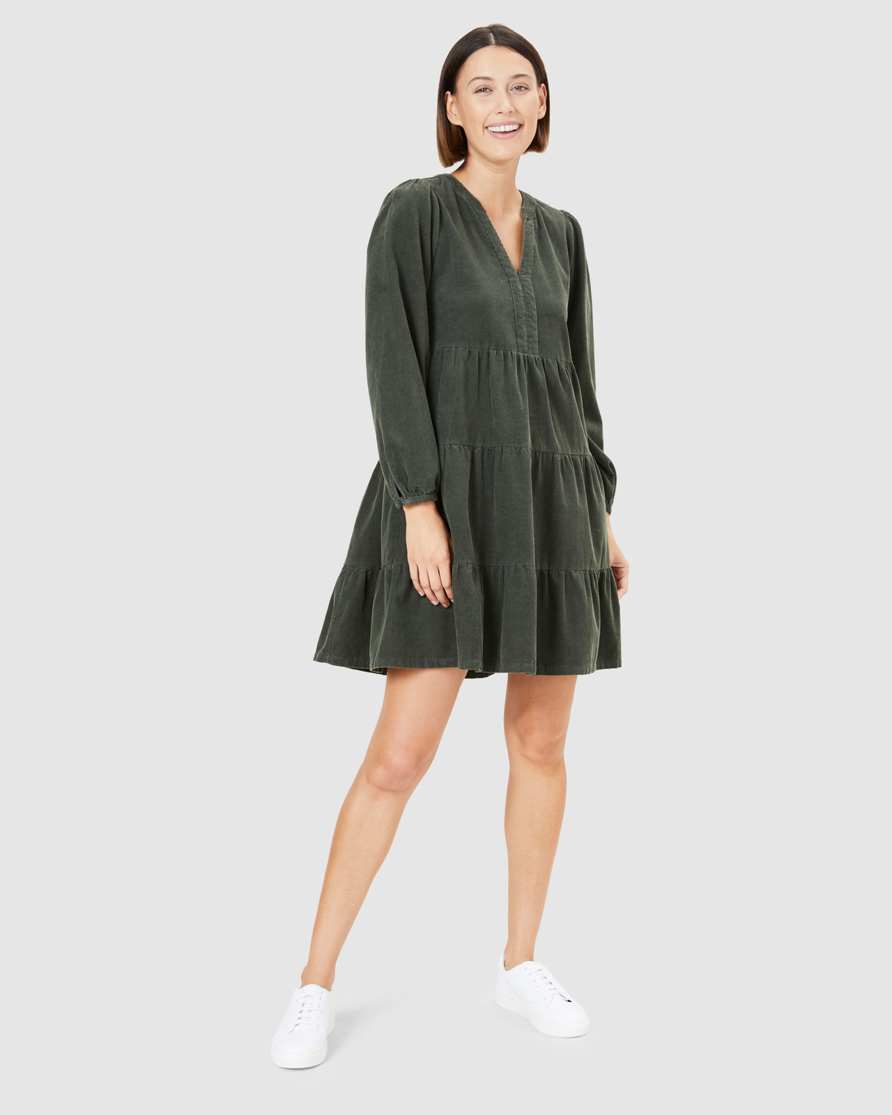 French Connection Cord Tiered Dress