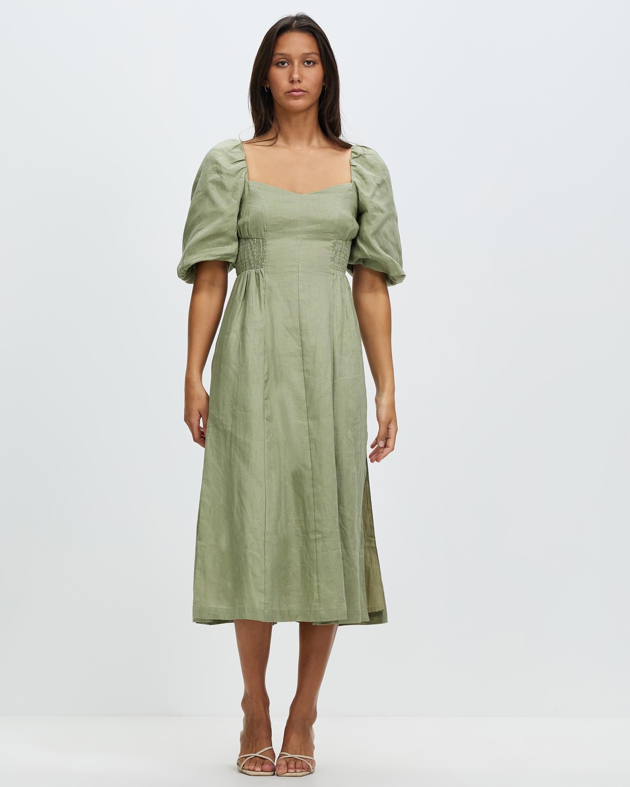 mon renn green dress CELEST KNIT DRESS
