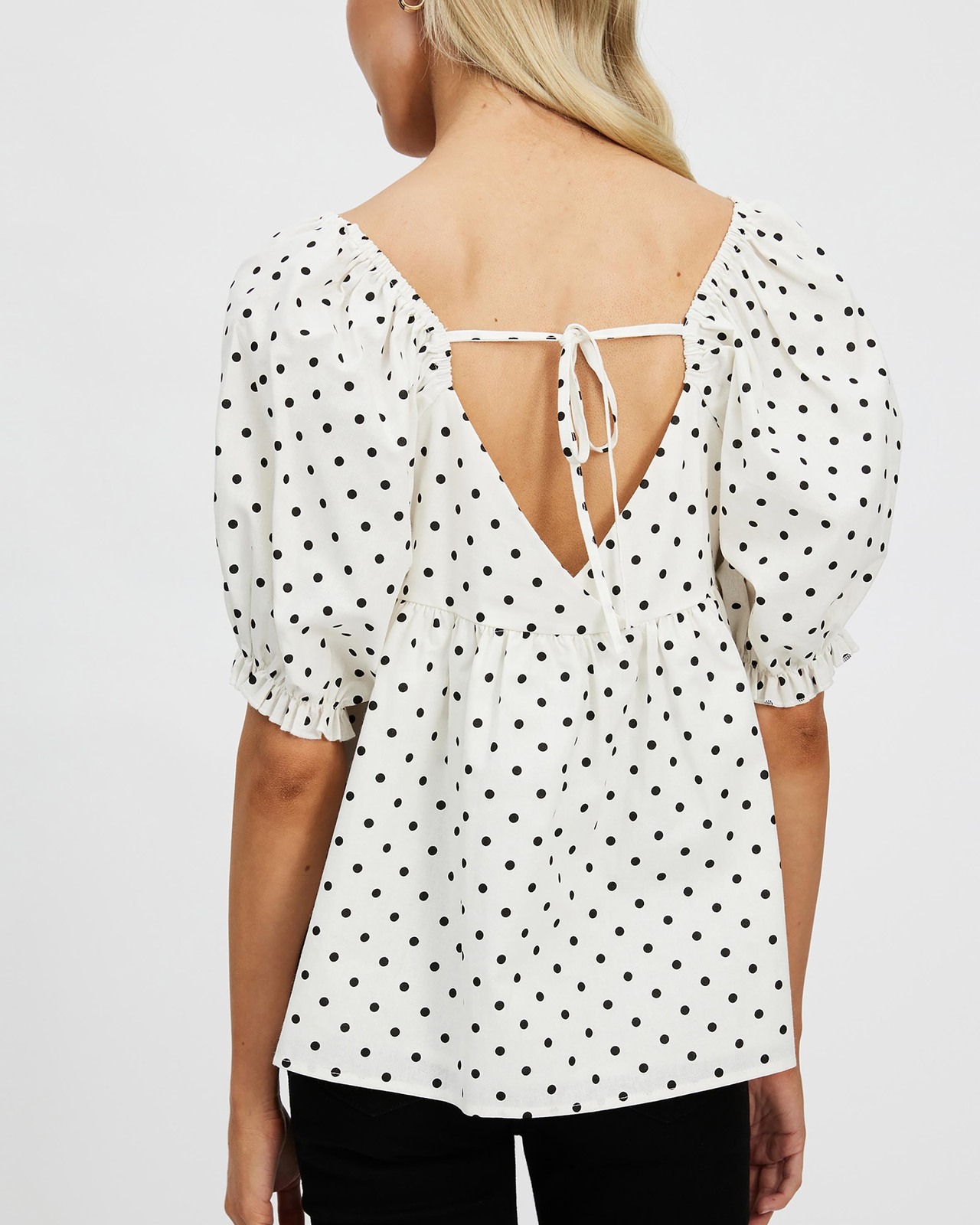 Ophelia Tie Back Cotton Top
