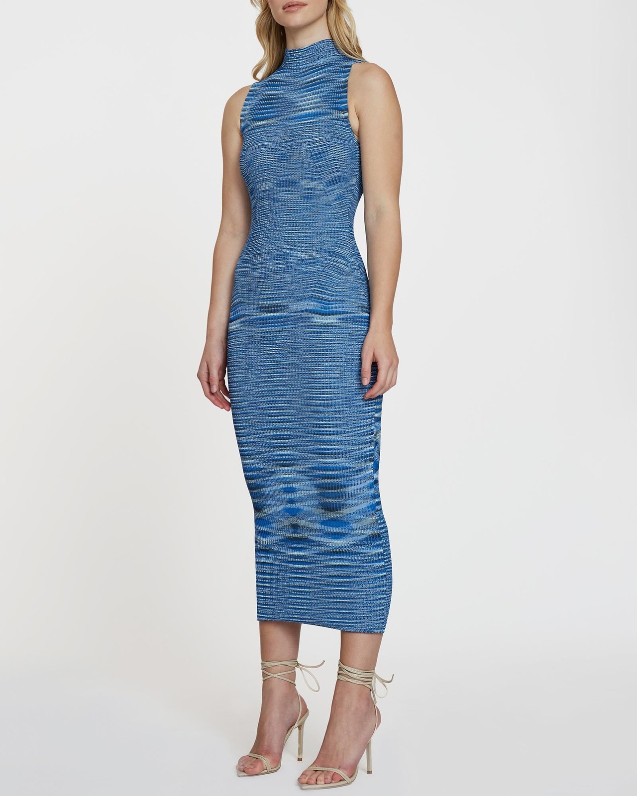 Riley Rib Panel Knit Midi Dress