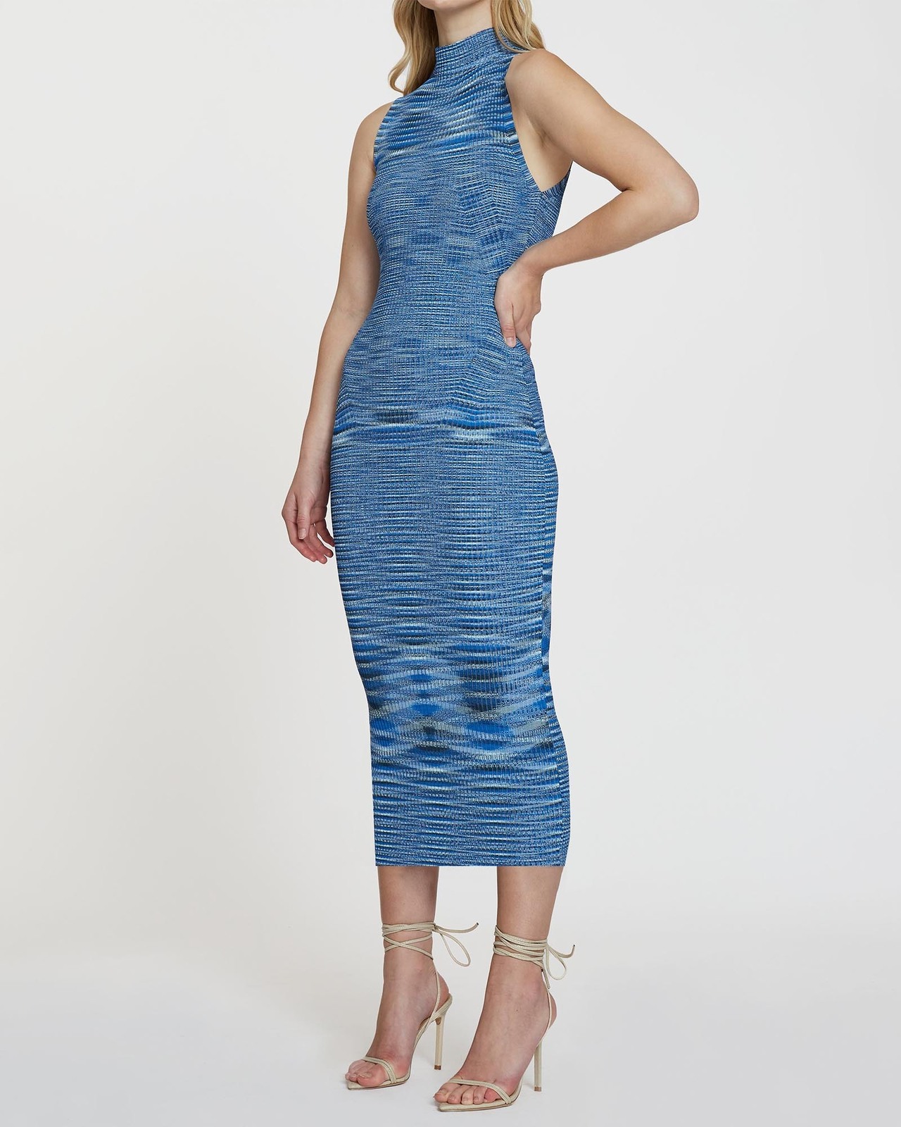 Riley Rib Panel Knit Midi Dress