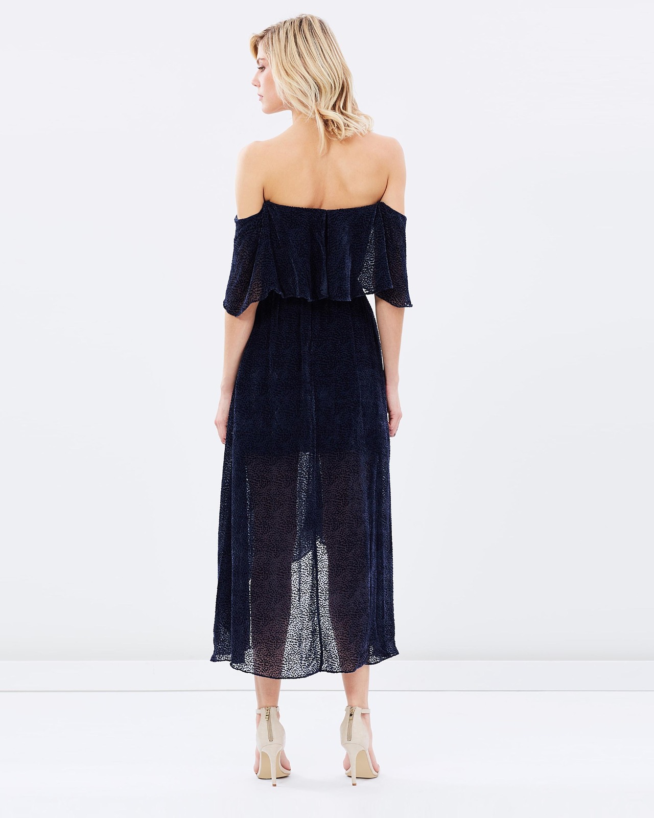Saki Drape Off-Shoulder Dress