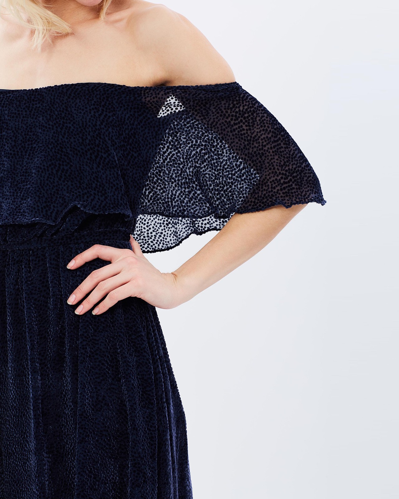 camilla and marc off the shoulder dress CAMILLA AND MARC Saki Drape Off-Shoulder Dress
