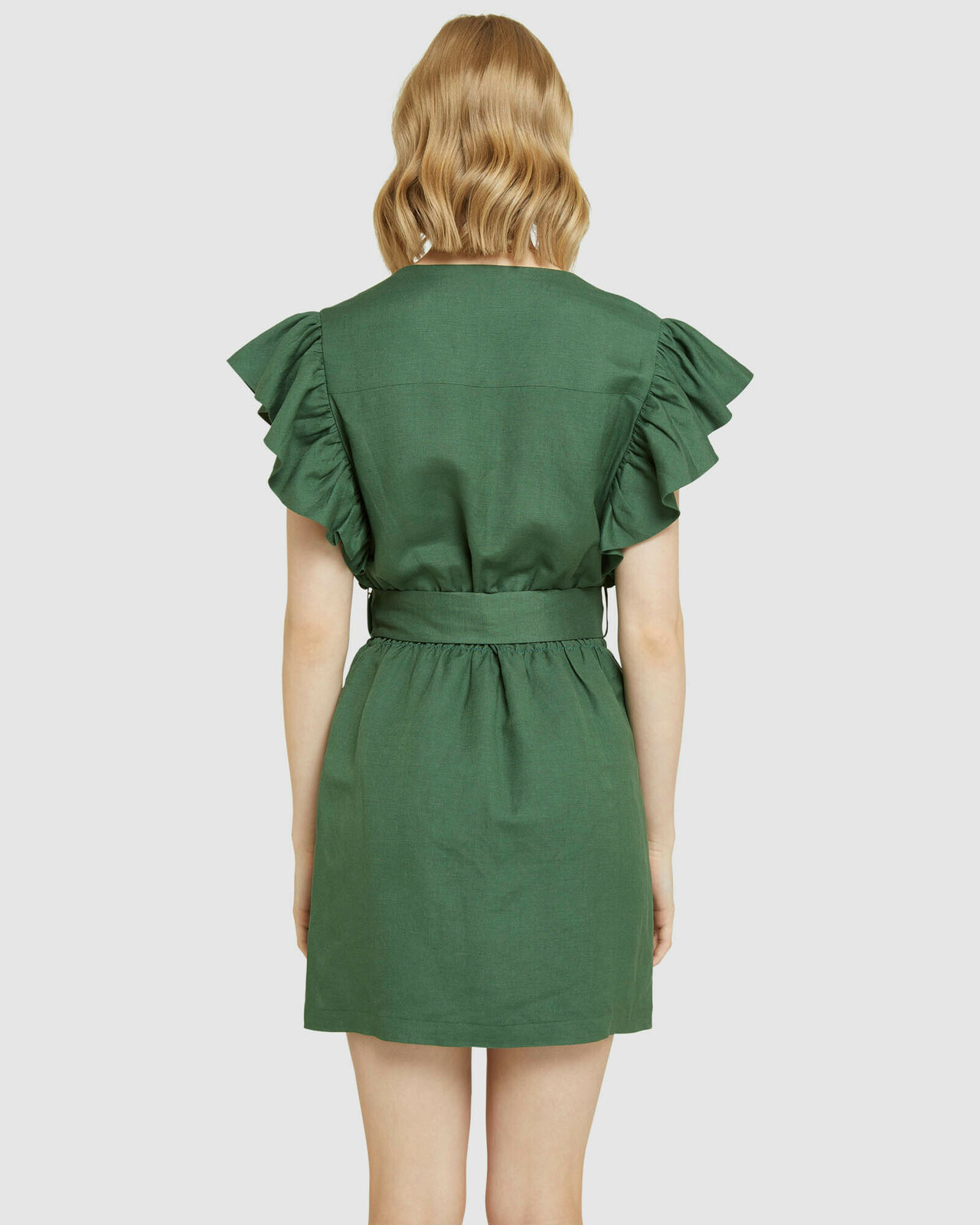 Alexis-rose Linen Blend Dress