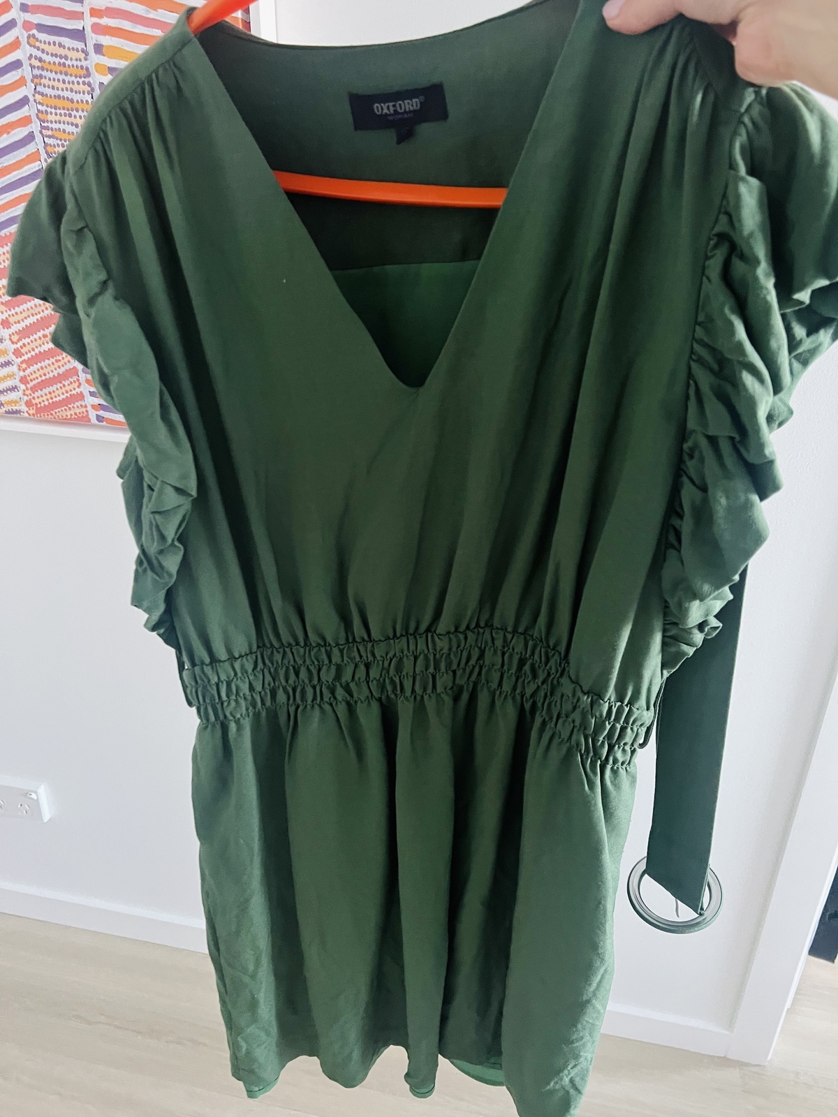 Alexis-rose Linen Blend Dress