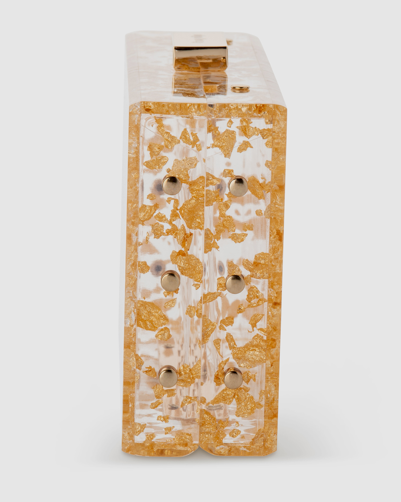 Carmella Foil Box Clutch