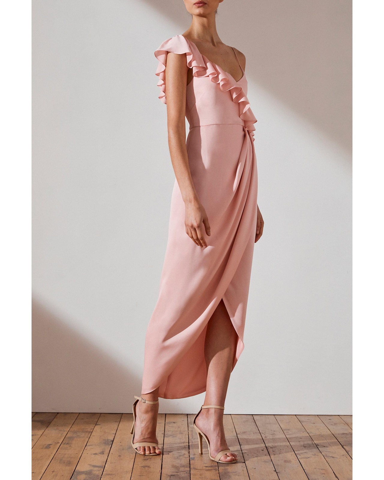 Asymmetrical Frill Dress