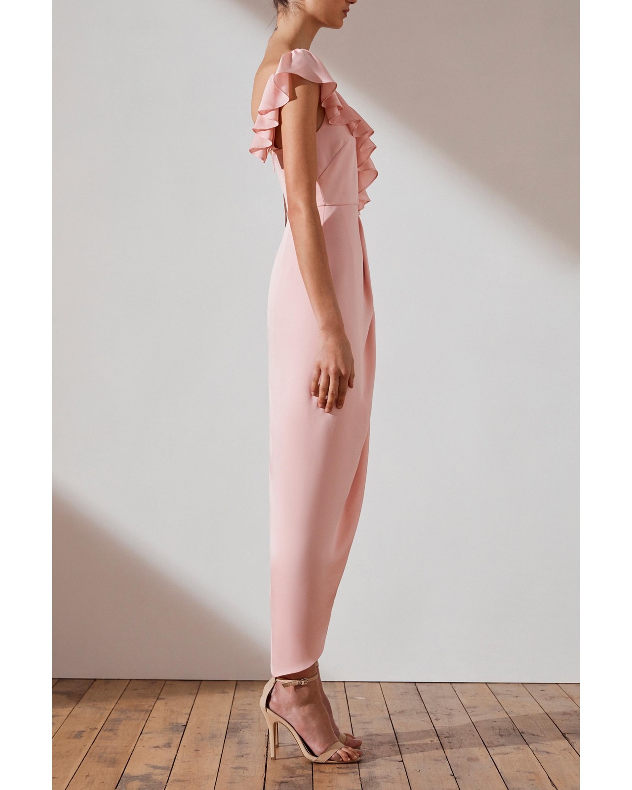 Asymmetrical Frill Dress