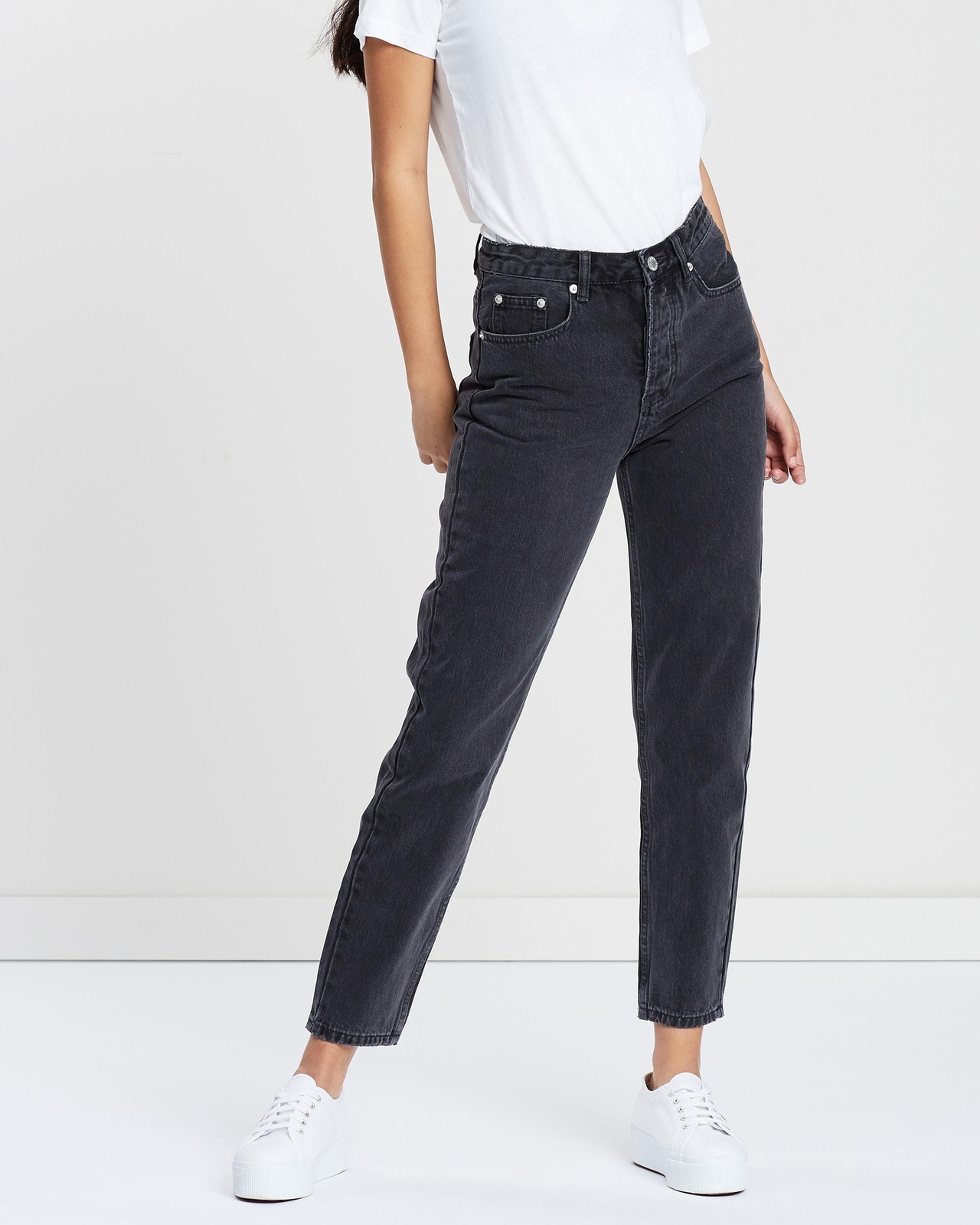 High Waist Rigid Jeans