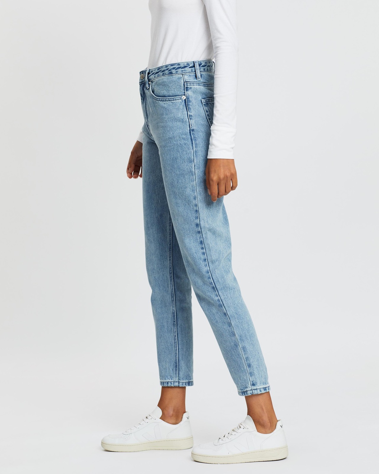 High Waist Rigid Jeans