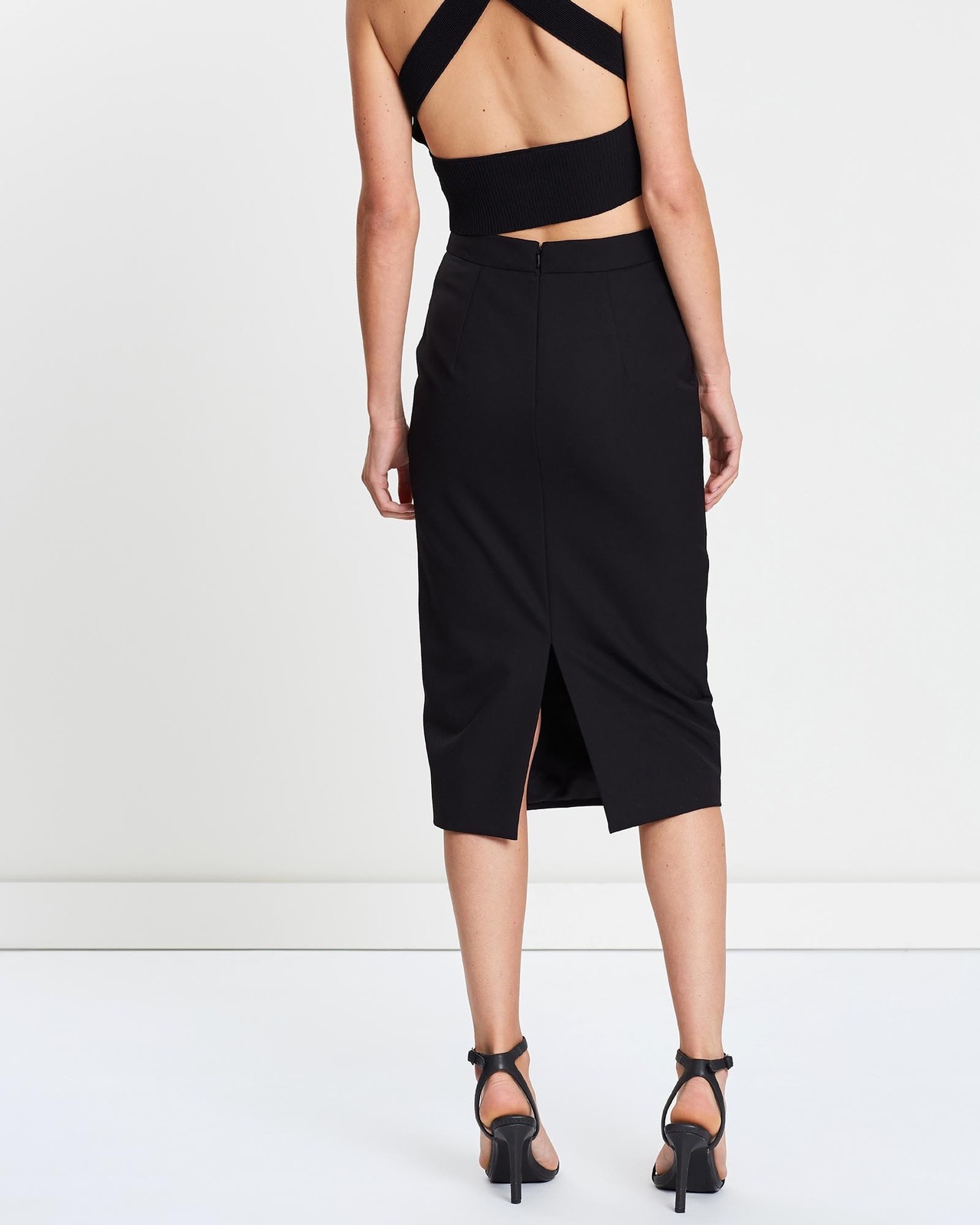 Dylan Buttoned Midi Skirt