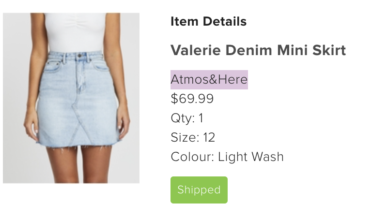 Denim Mini Skirt