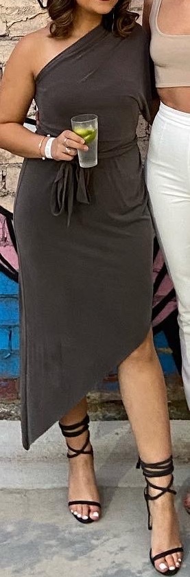 Sandlewood Tie Dress in Fawn