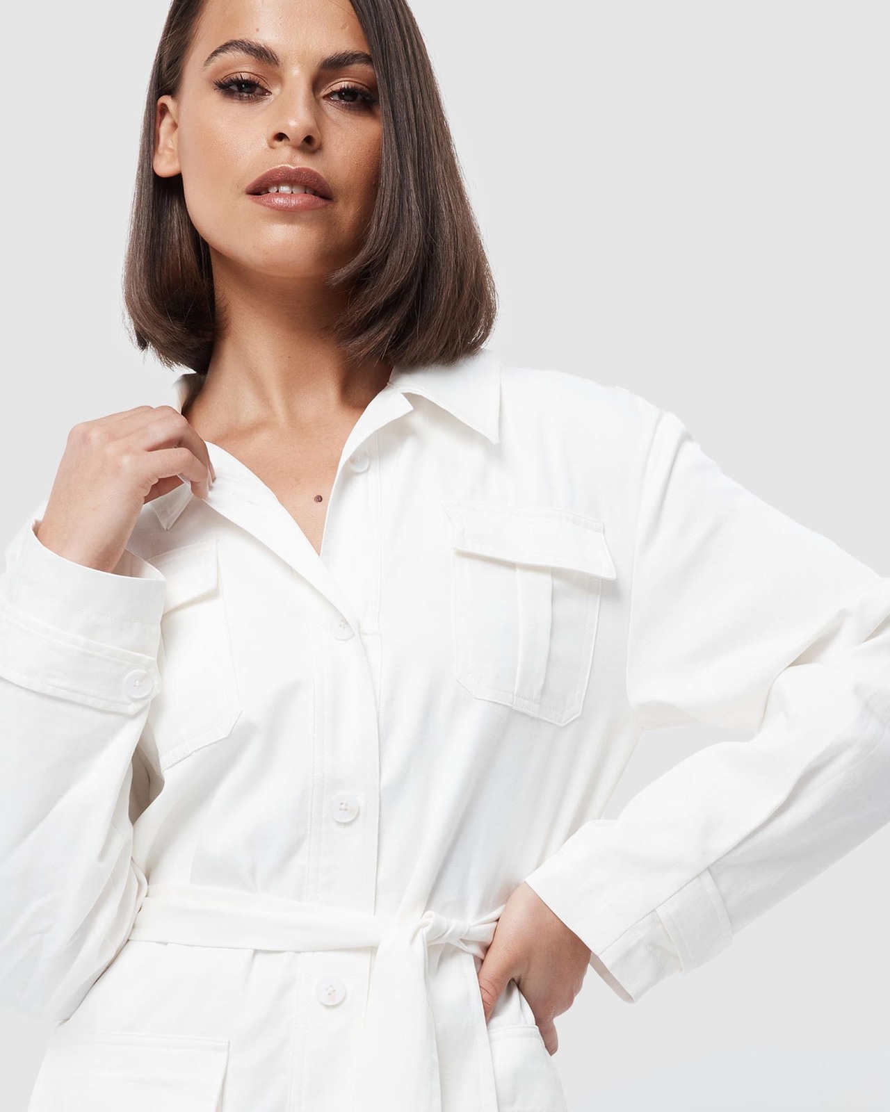 mossman white shirt dress Mossman