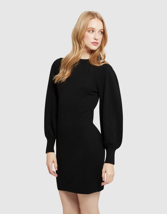 Olsend Wide Sleeve Mini Knit Dress