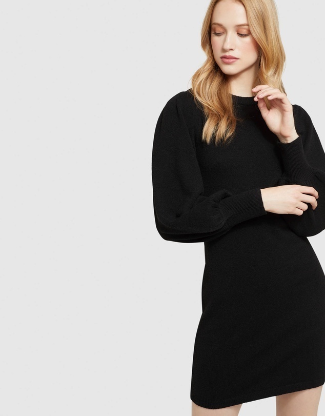 Olsend Wide Sleeve Mini Knit Dress