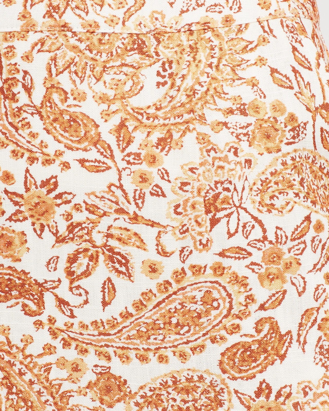 Golden Paisley Mini Skirt