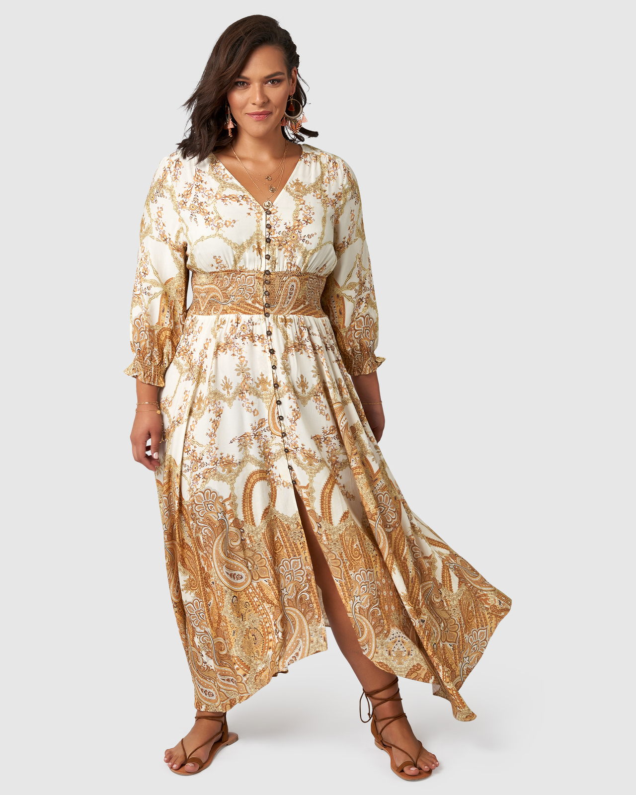 brown gypsy dress Gypsy dress  Wolfie Kids