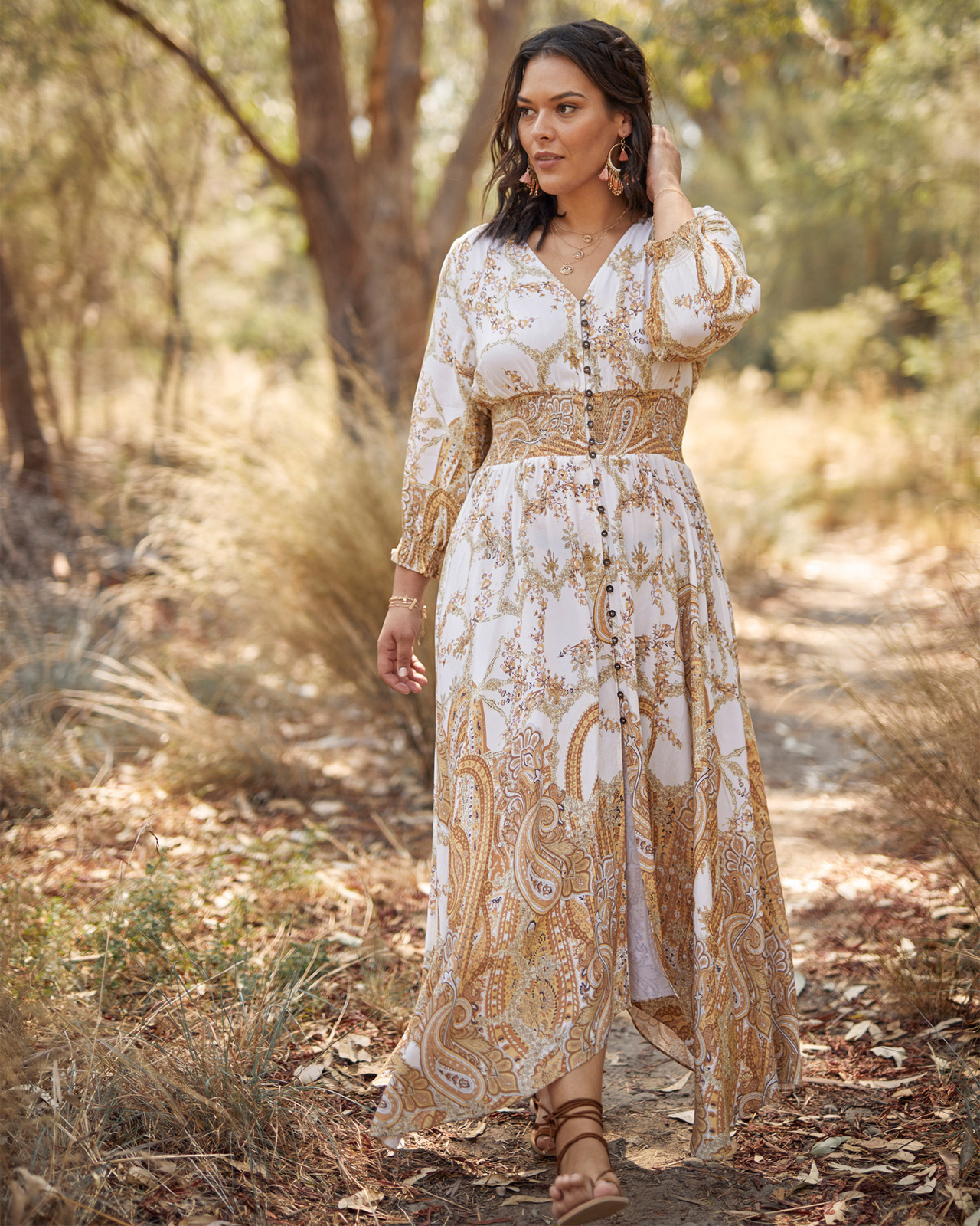 The Poetic Gypsy Brown Sugar Maxi Dress
