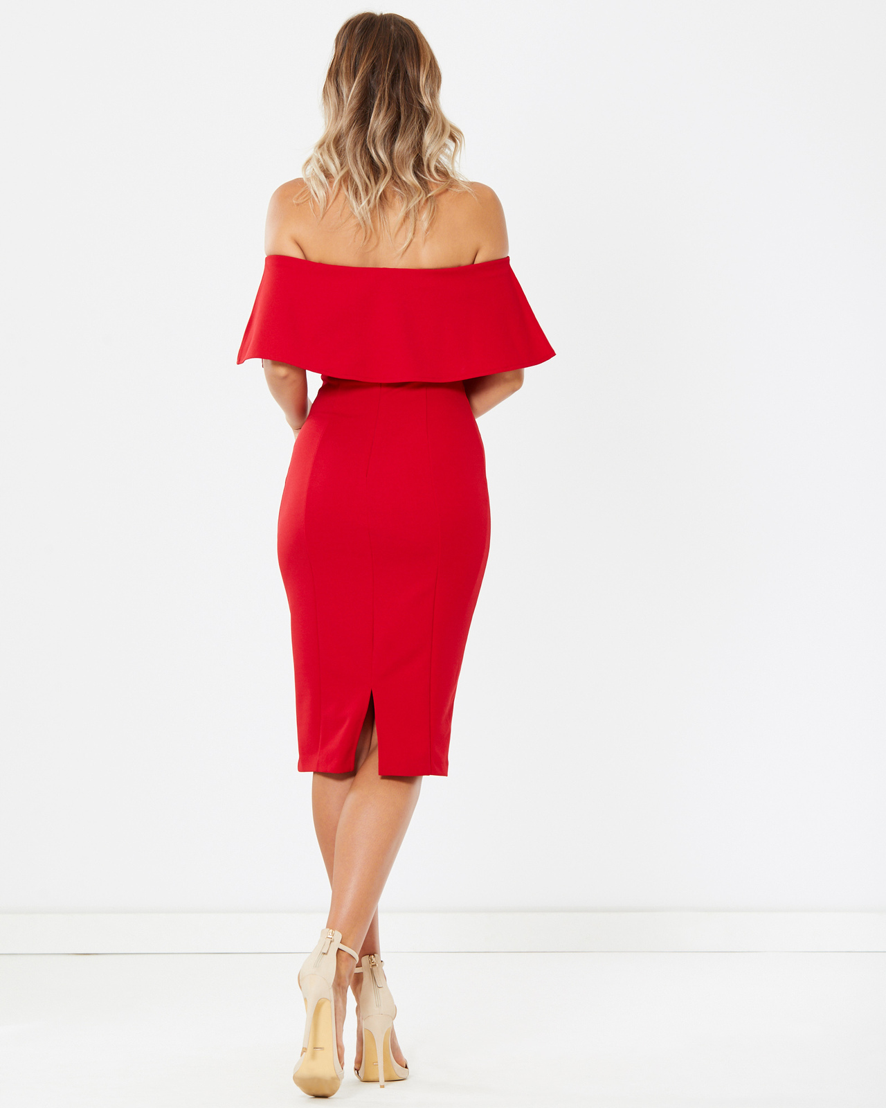 Collette Off-Shoulder Midi Dress