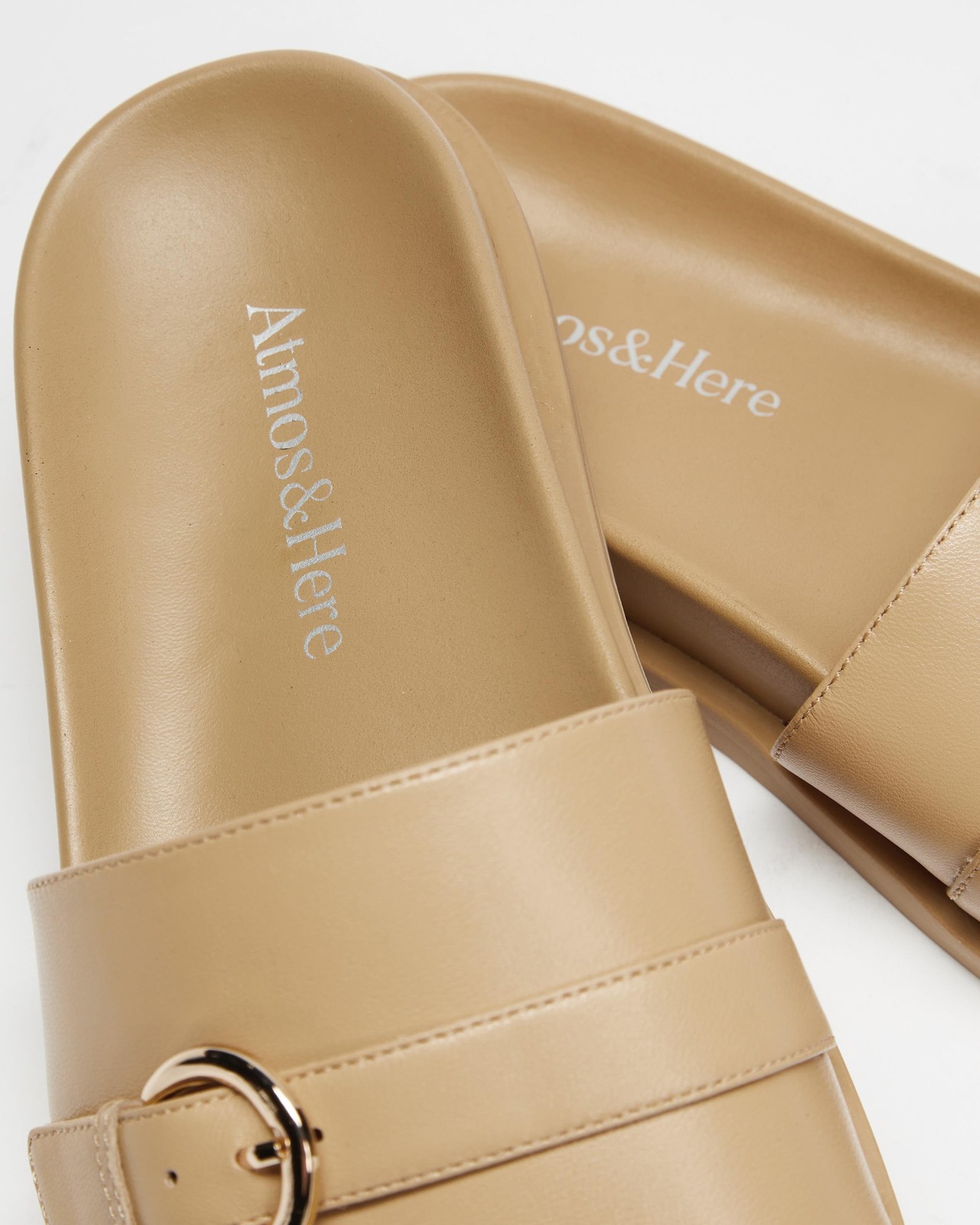 Freya Leather Slides