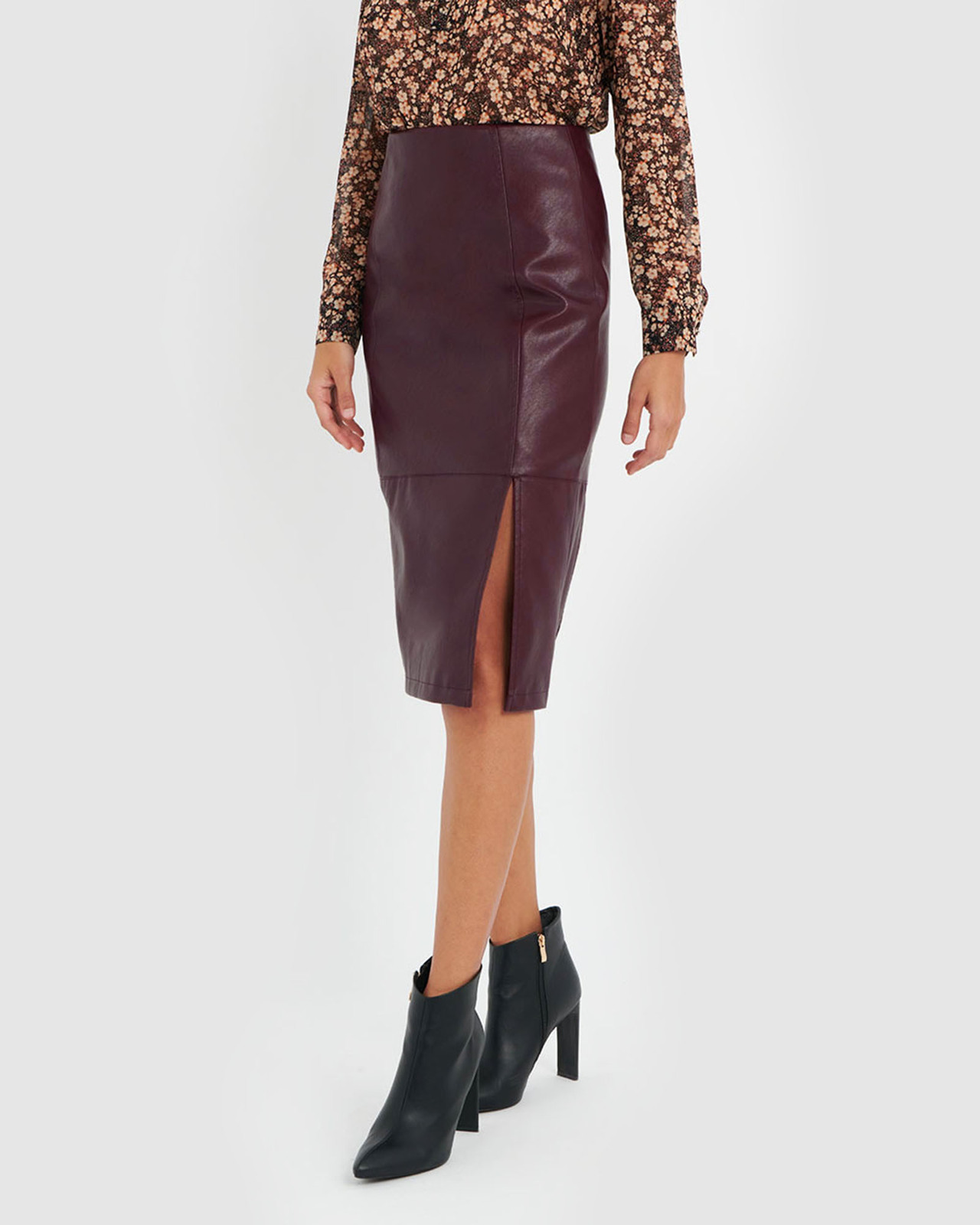 Calia Faux Leather Skirt