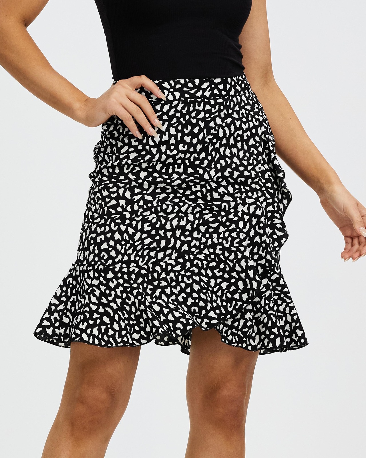 Joya Ruffle Mini Skirt