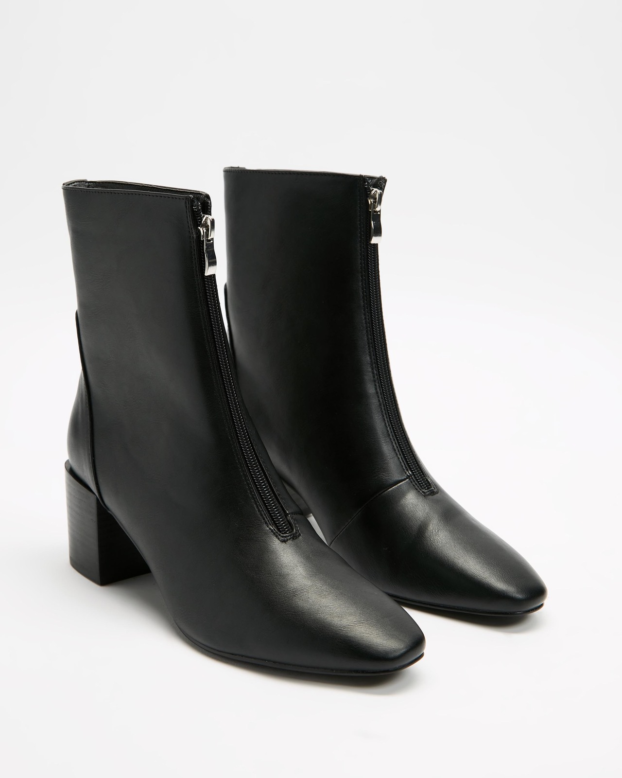 Erin Zip Front Ankle Boots