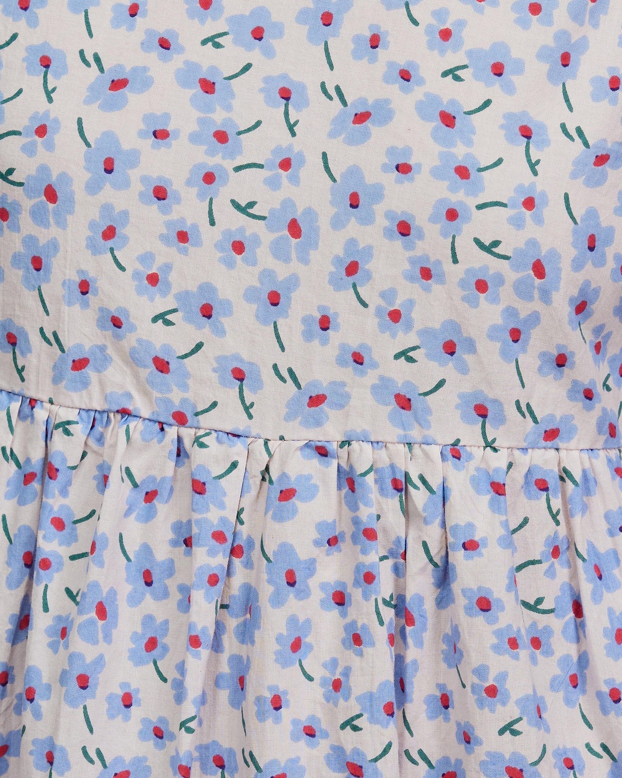 Clarice Ditsy Rik Rak Back Detail Dress