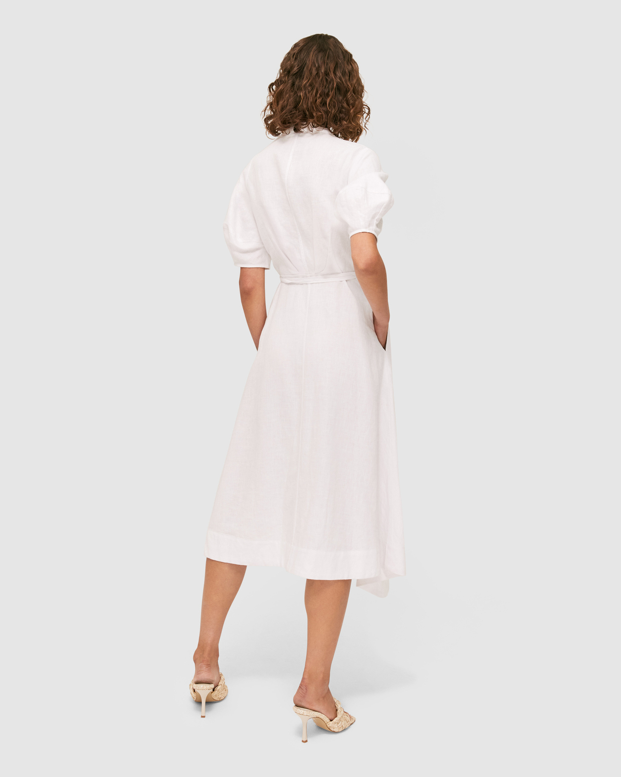 SABA Lara Linen Wrap Dress