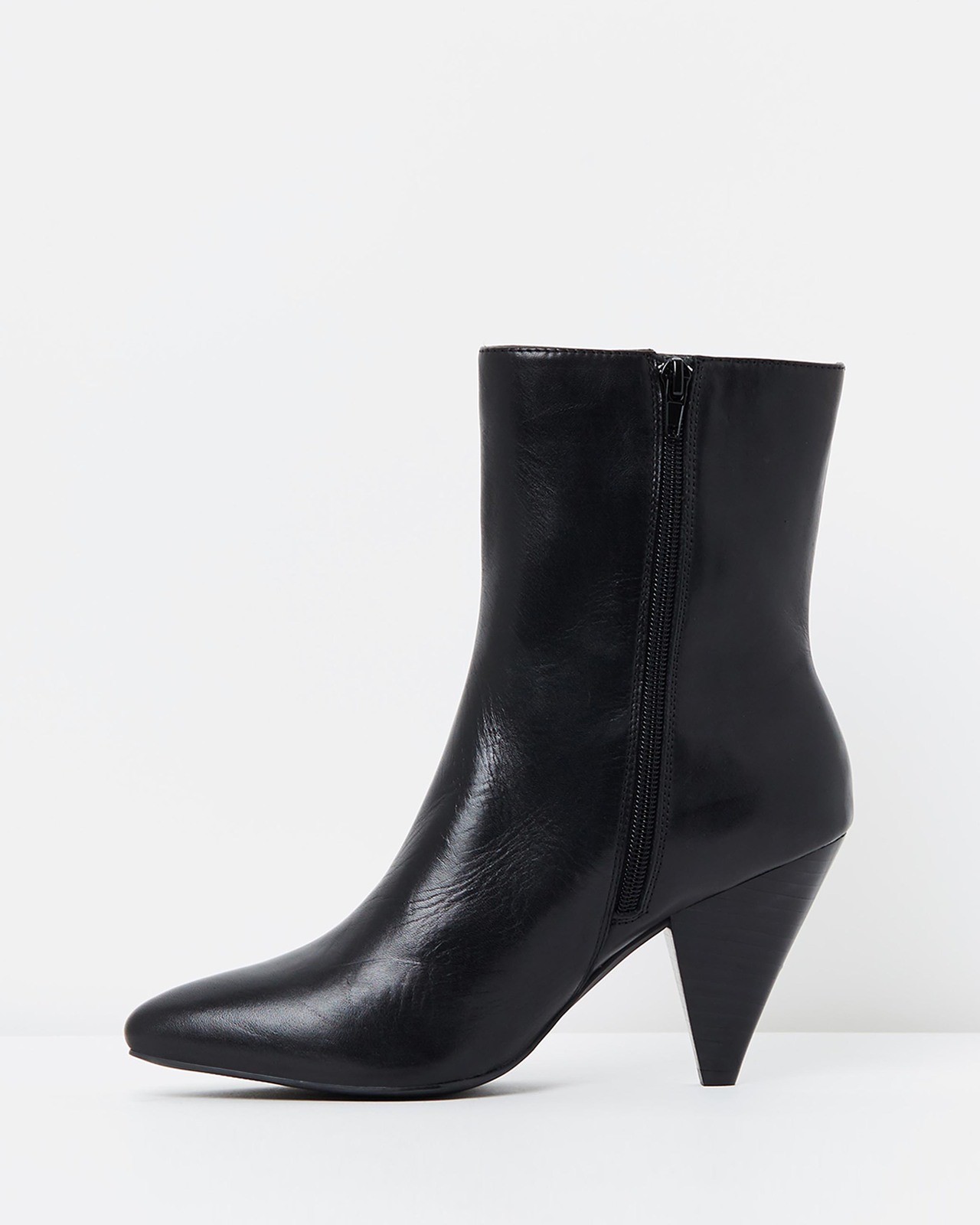 Noel Leather Ankle Boots