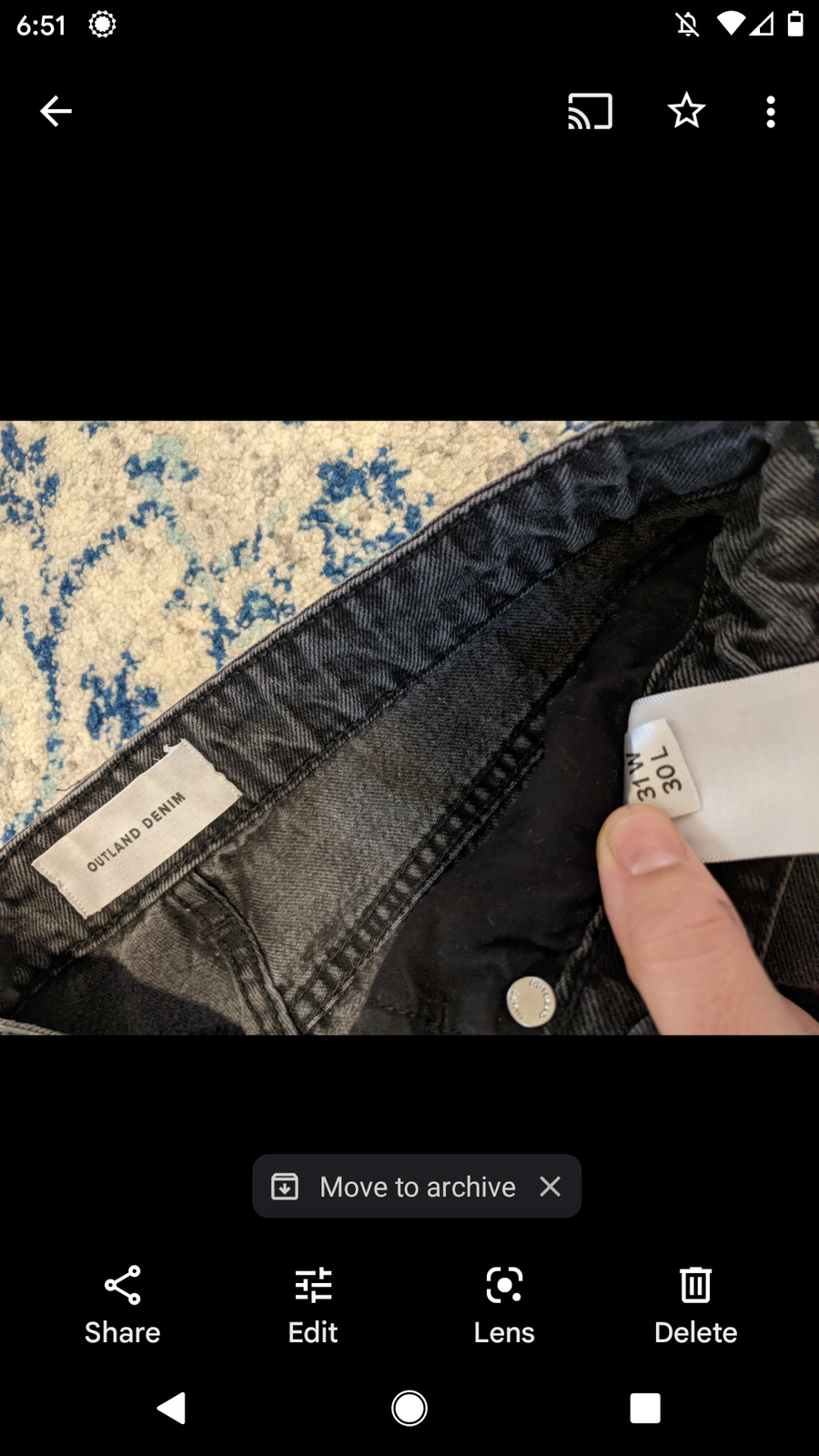 Abigail Aged Black Jean