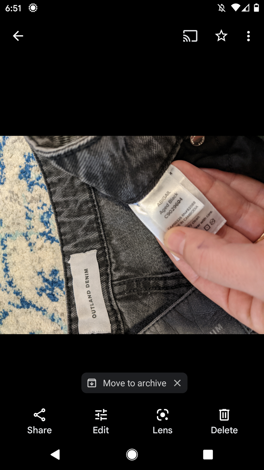 Abigail Aged Black Jean