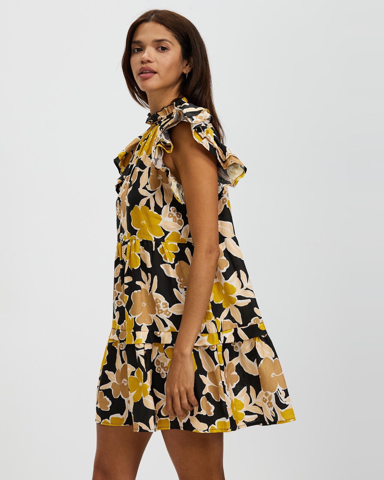 Frill Sleeve Dress