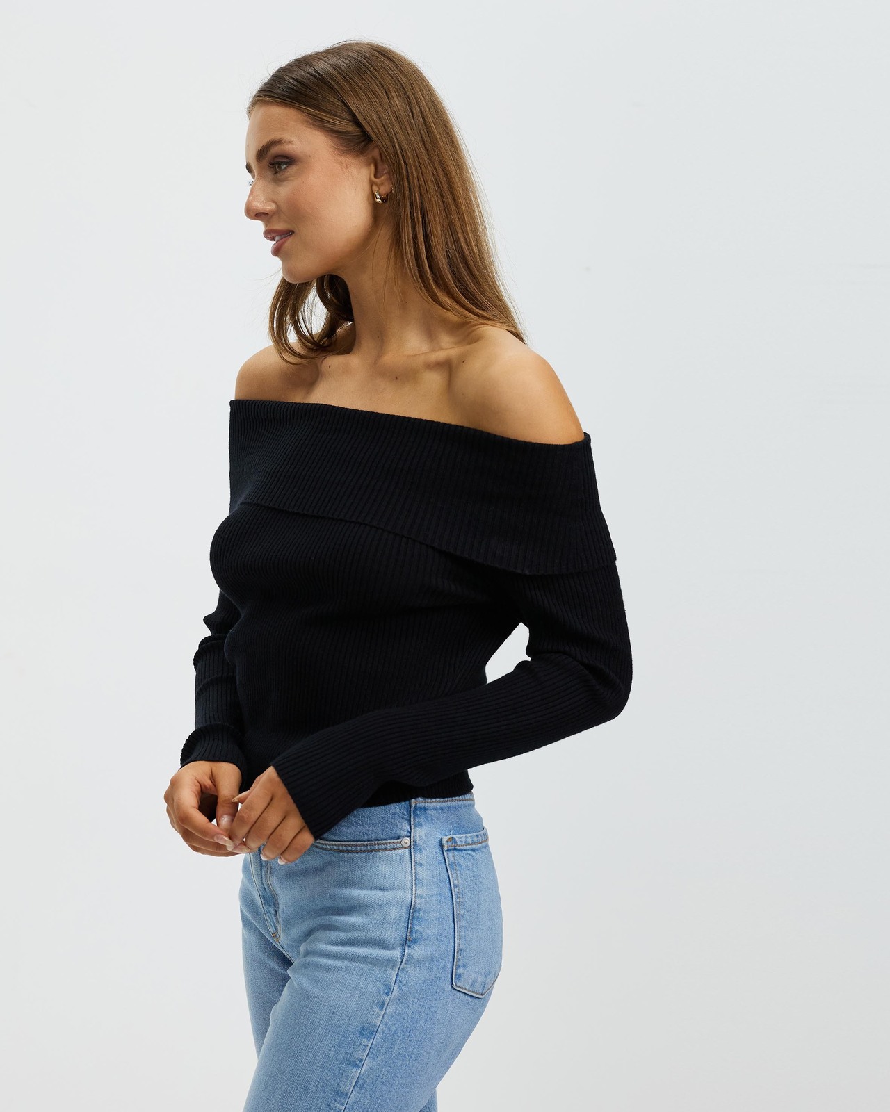 Rosaline Off Shoulder Knitted Top