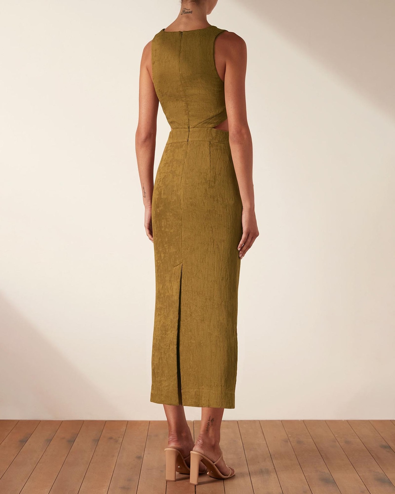 shona joy jefferson cocktail midi dress Shona Joy - Jefferson Bias Midi Dress