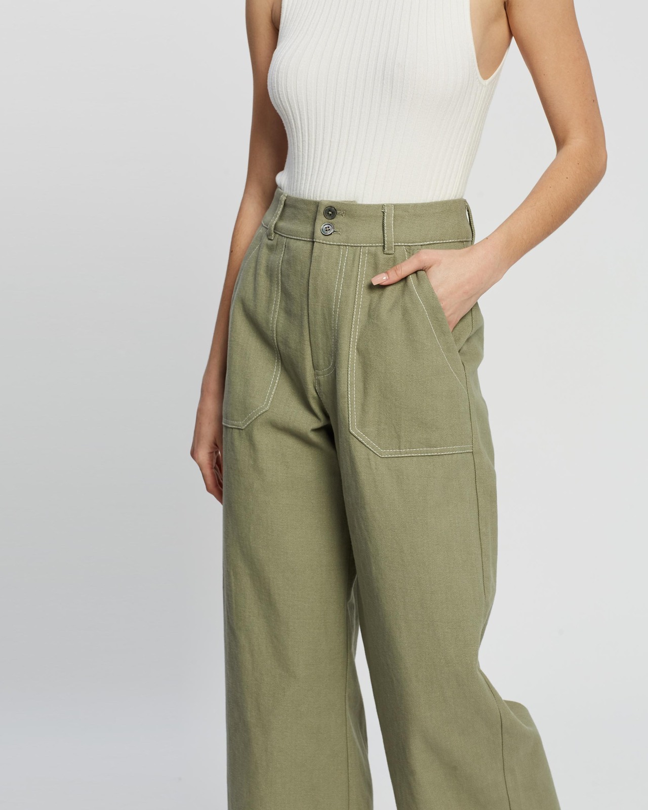 Organic Cotton Canvas Pants