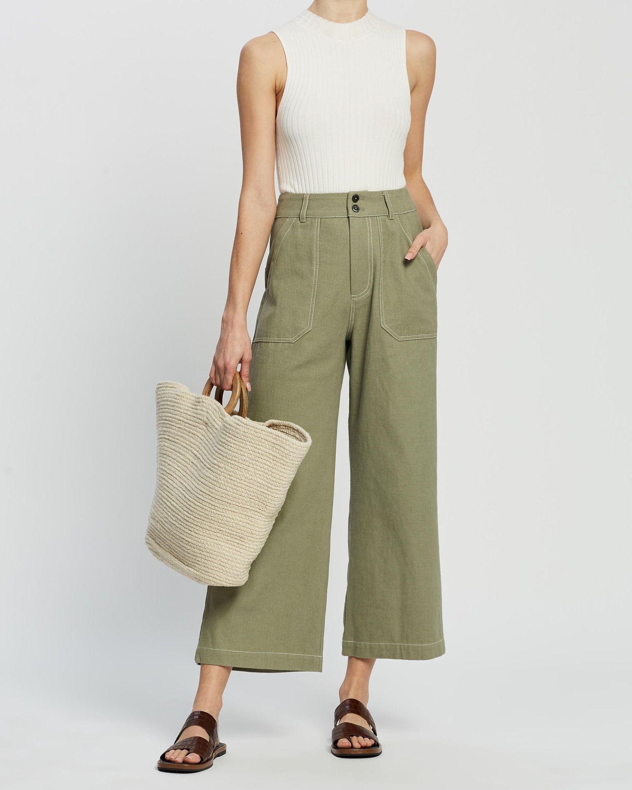 Organic Cotton Canvas Pants