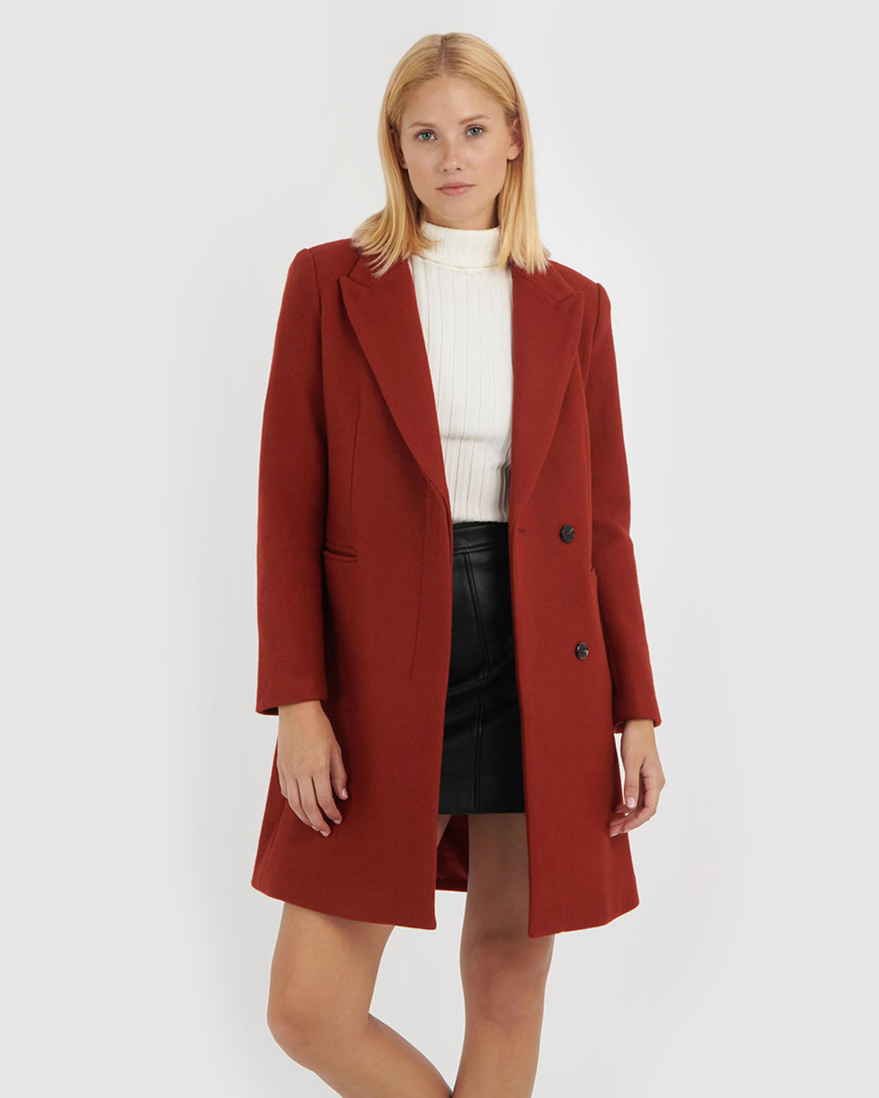 Kaelynn Wool-Blend Coat