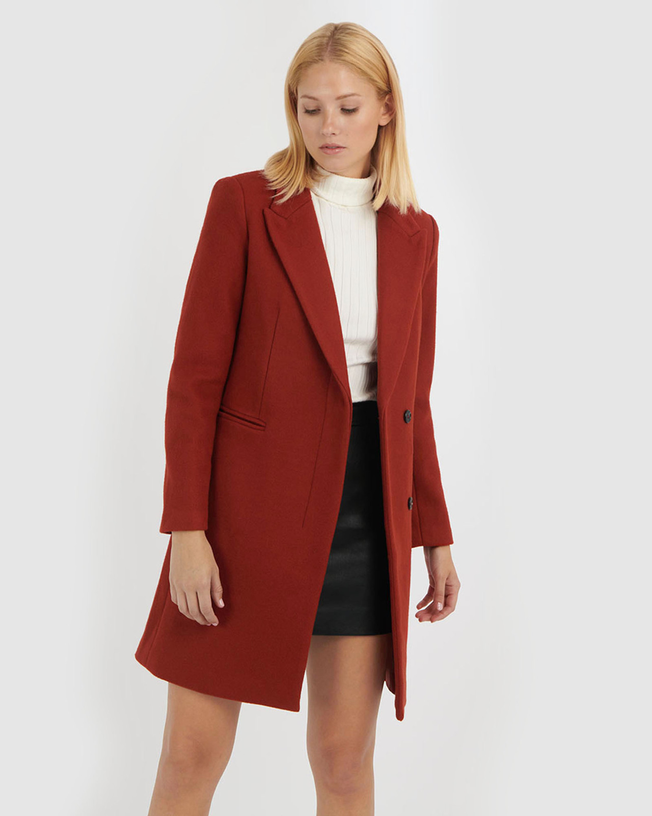 Kaelynn Wool-Blend Coat