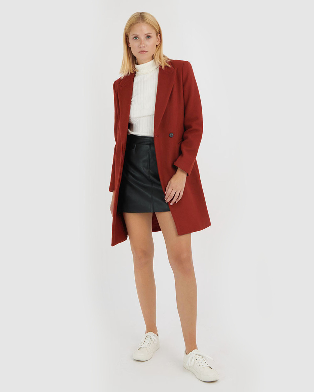 Kaelynn Wool-Blend Coat