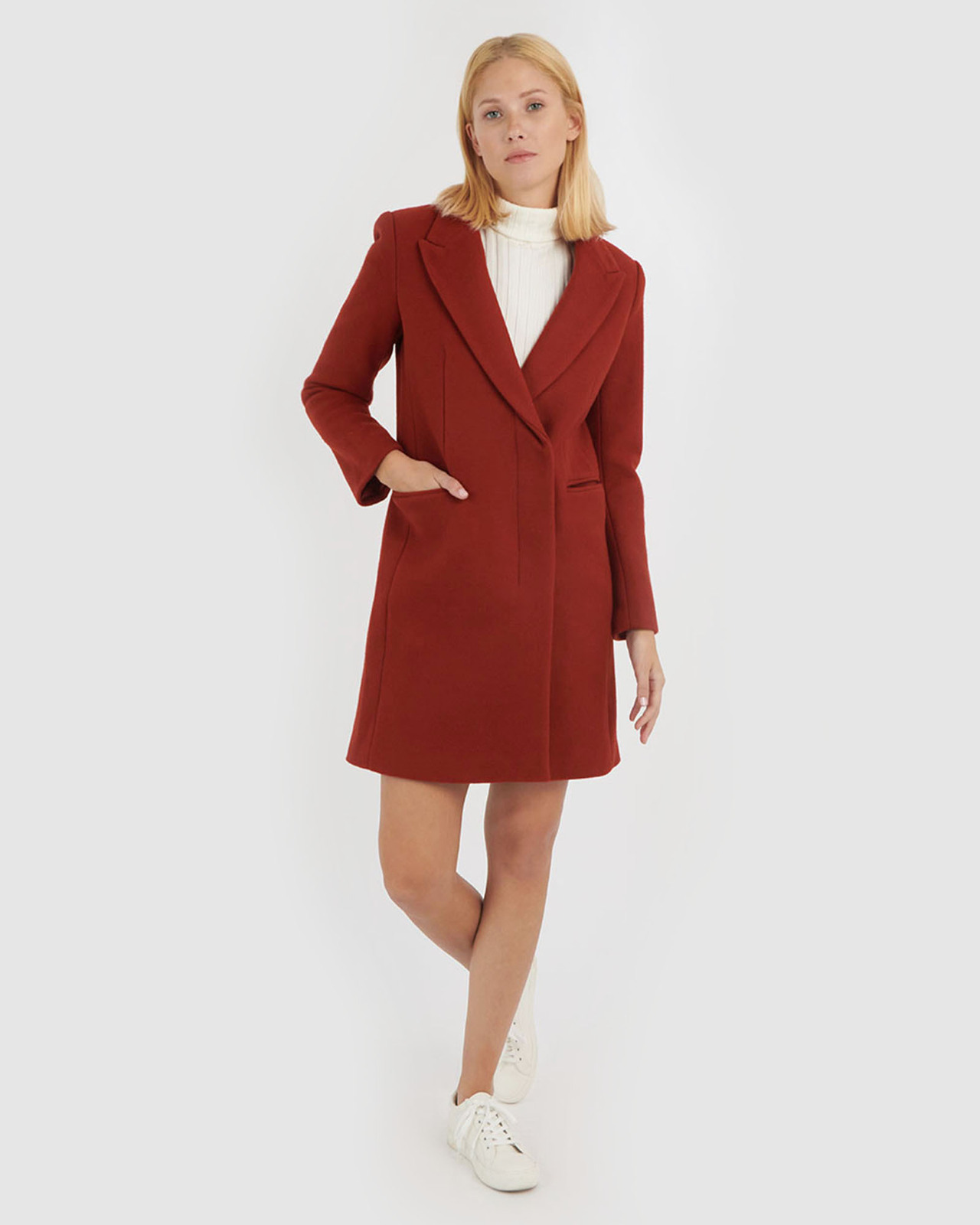 Kaelynn Wool-Blend Coat