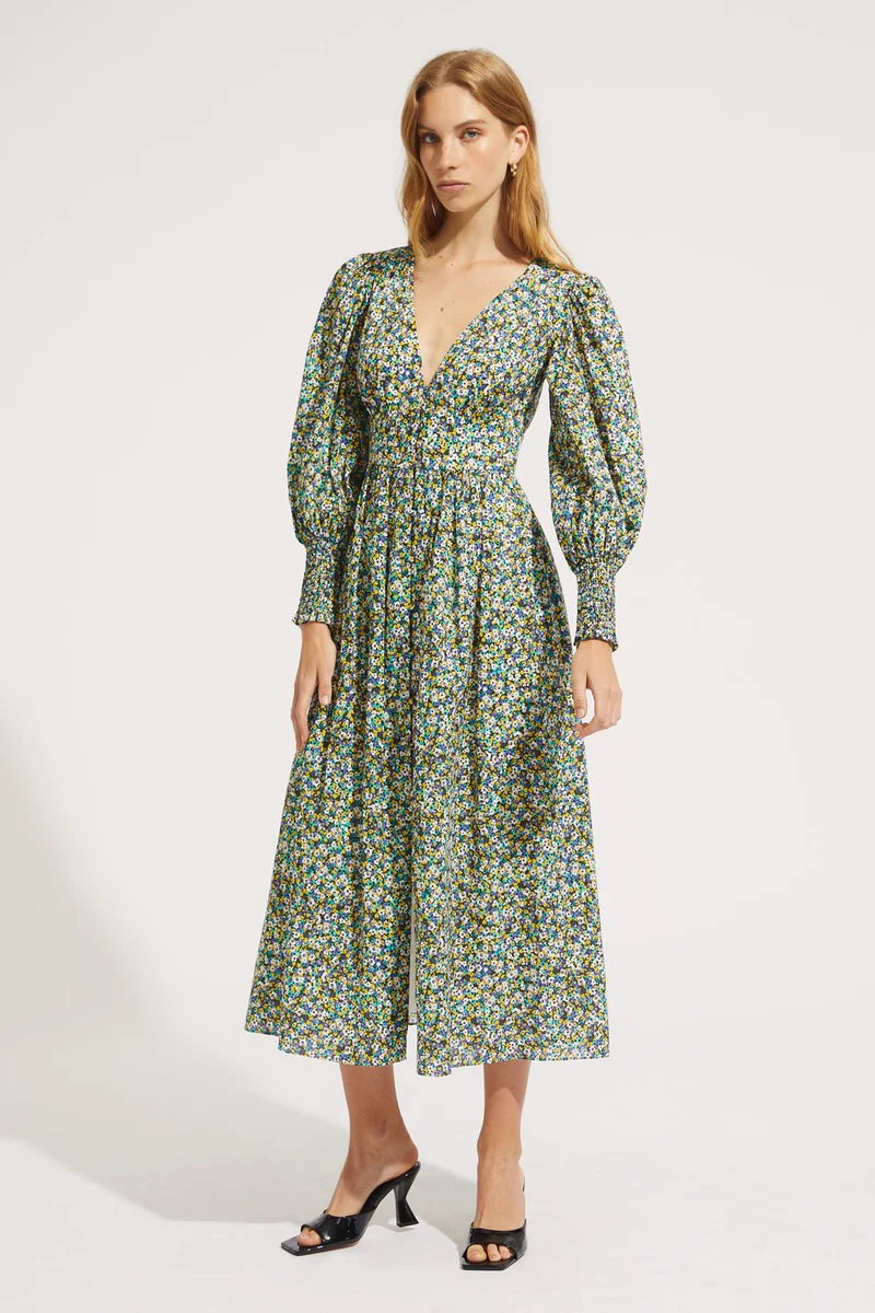 knee length dresses for ladies The Alaska Modest Rust Dress main image 0