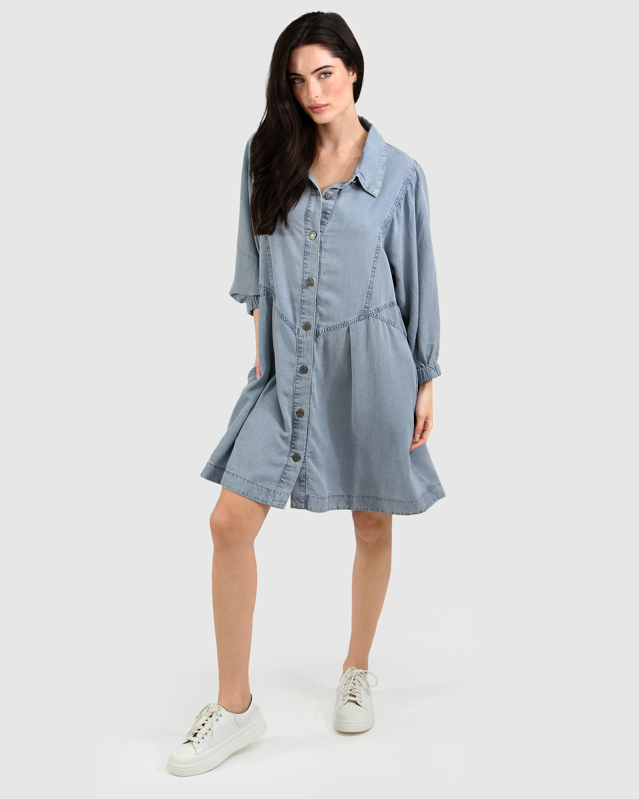 Supercut Denim Dress