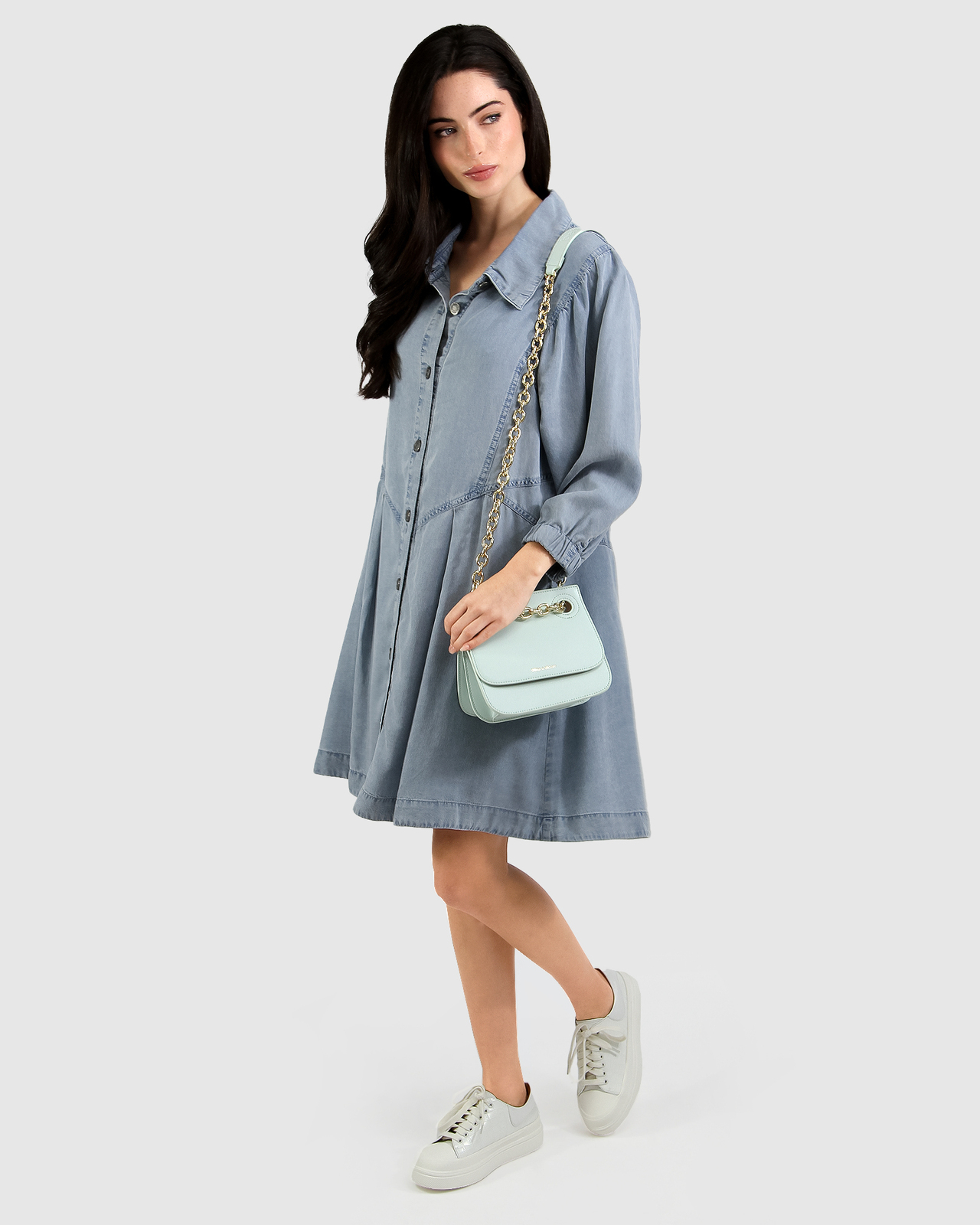 Supercut Denim Dress