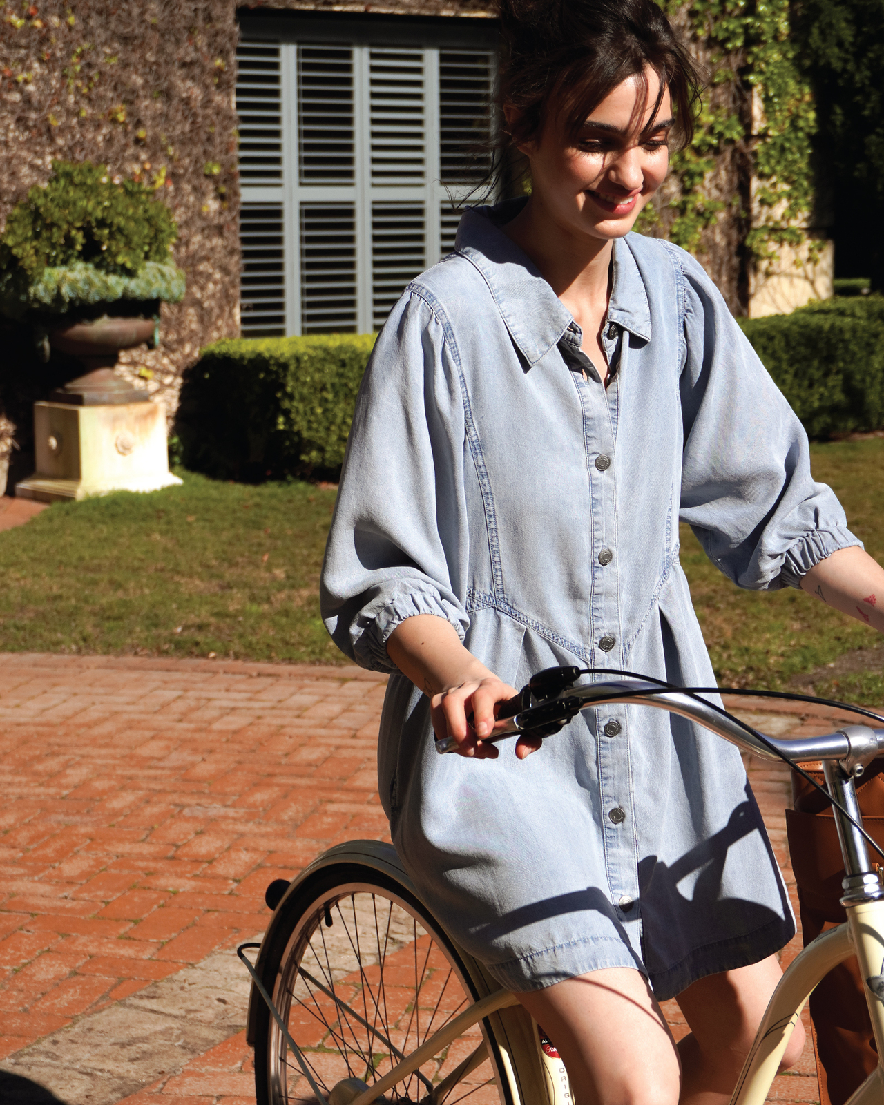 Supercut Denim Dress