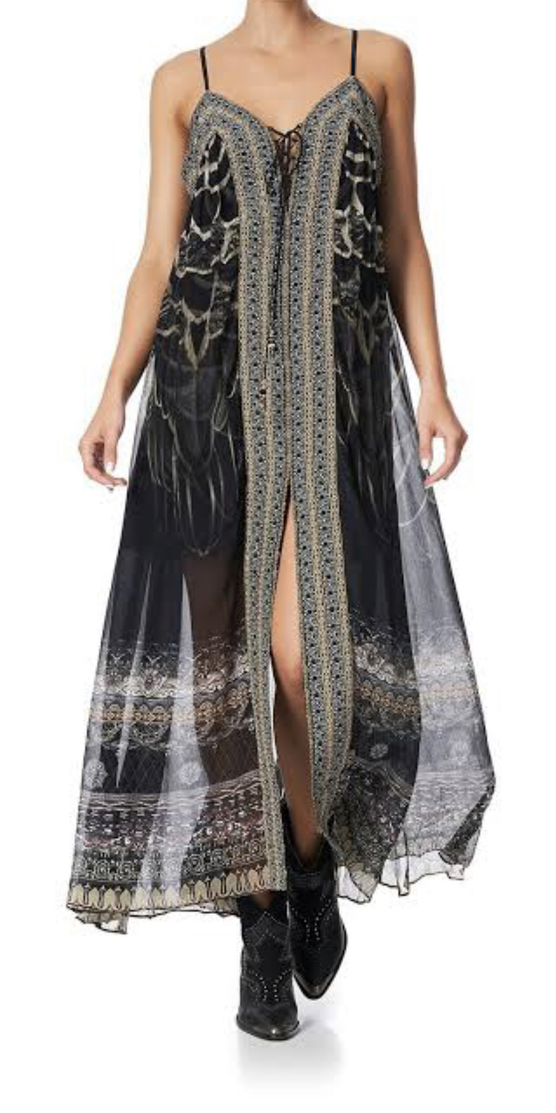 Under a Full Moon Lace Front Dress Size 12-14